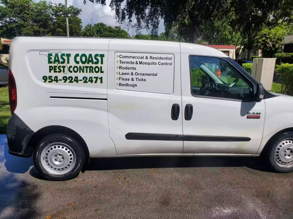 east coast pest and lawn truck